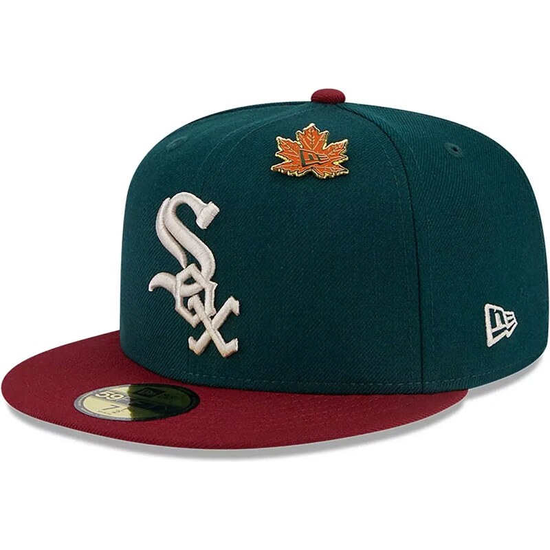 New Era Chicago White Sox MLB Contrast World Series Dark Green 59FIFTY Fitted Cap 60364476