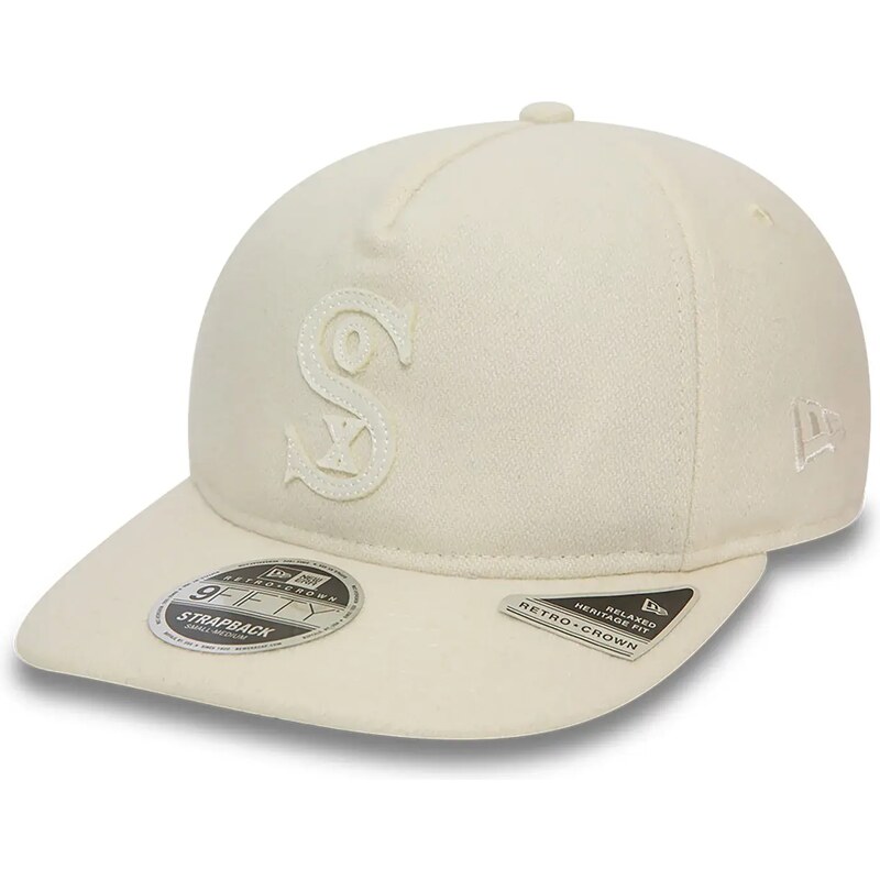 New Era Chicago White Sox MLB Cooperstown Off White Retrocrown 9FIFTY Strapback Cap 60364467