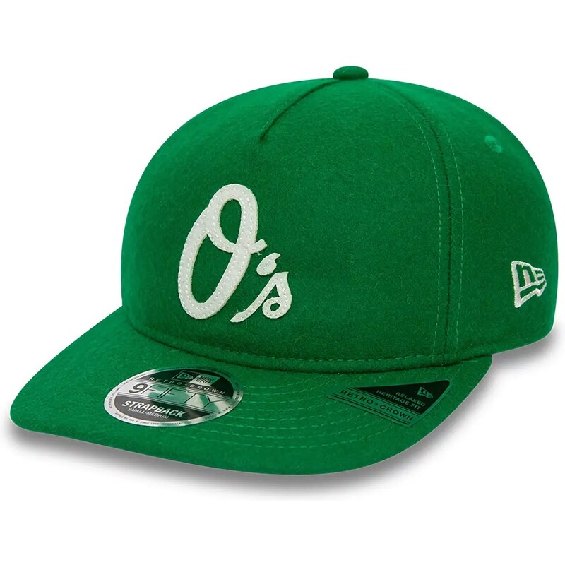 New Era Baltimore Orioles MLB Cooperstown Green Retrocrown 9FIFTY Strapback Cap 60364463