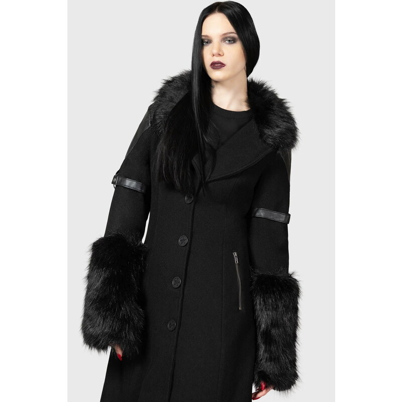 Manteau pour femme KILLSTAR - Madame Mayhem - Noir - KSRA009268