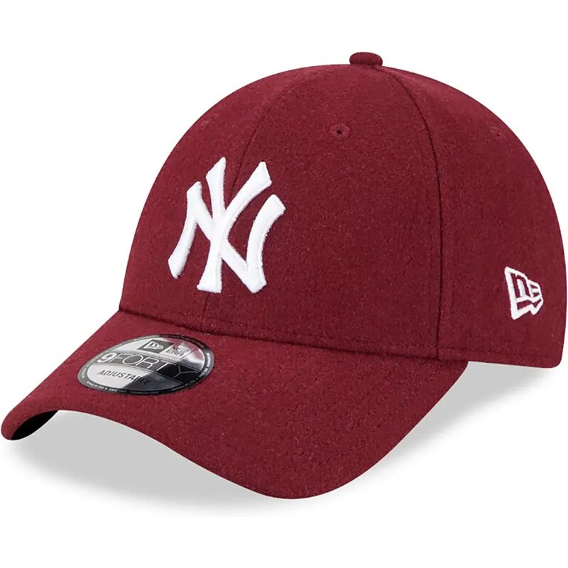 New Era New York Yankees Melton Wool Red 9FORTY Adjustable Cap 60424678
