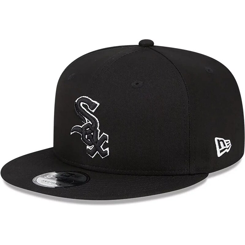 New Era Chicago White Sox Side Patch Black 9FIFTY Snapback Cap 60424743