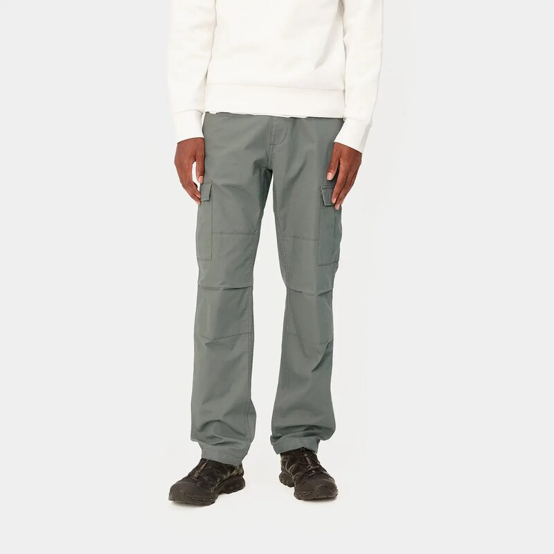 Carhartt WIP Aviation Pant Smoked Green Rinsed I032468_1ND_02