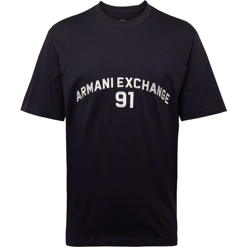 ARMANI EXCHANGE T-Shirt bleu marine / blanc