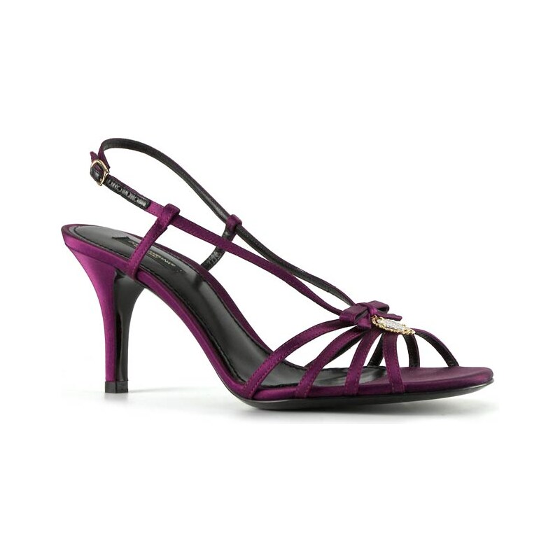 Dolce & Gabbana sandales femme en satin violet