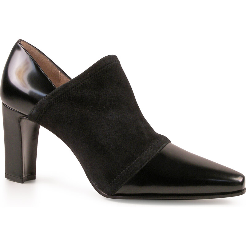 Chaussures à talon Giorgio Armani en cuir et daim noir