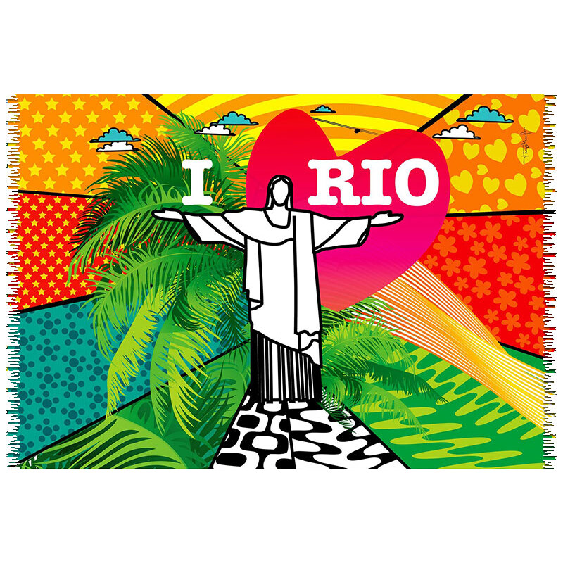 Bali Blue Pareo Brésilien - Canga Love Rio Pop