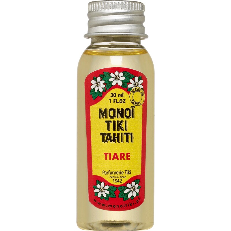 Monoï Parfum Tiaré, 100% Naturel, Format Découverte - Tiki Monoi Tiare 30 Ml