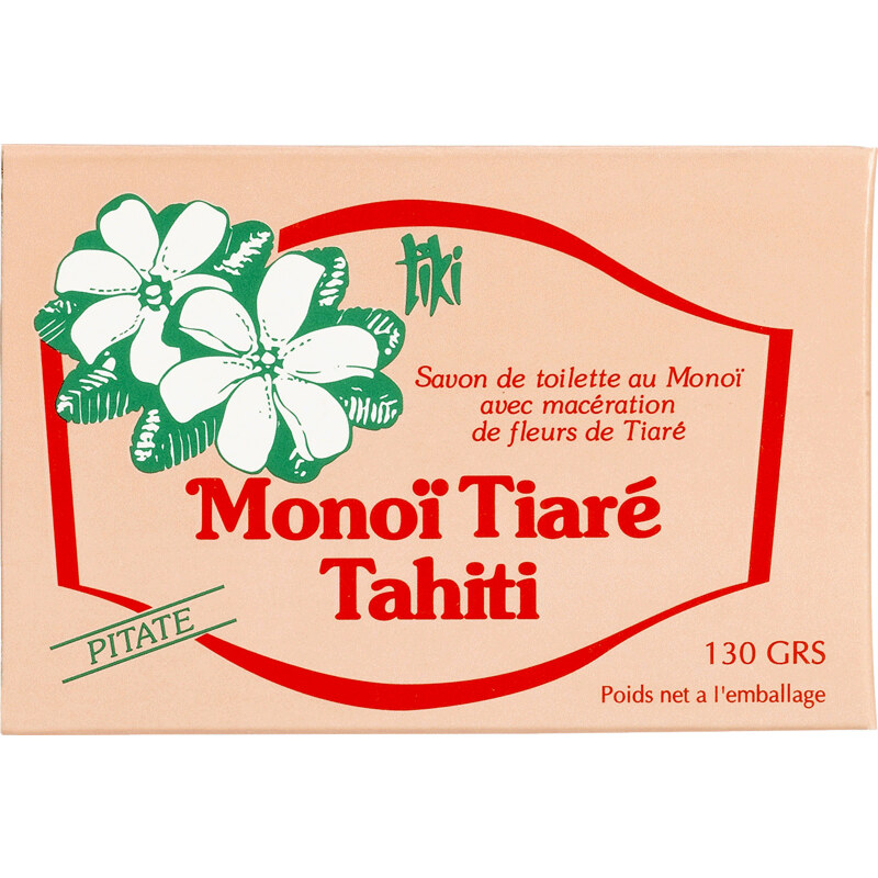 Savon 100% Végétal Au Monoï De Tahiti, Parfum Pitaté - Tiki Savon Pitate 130g