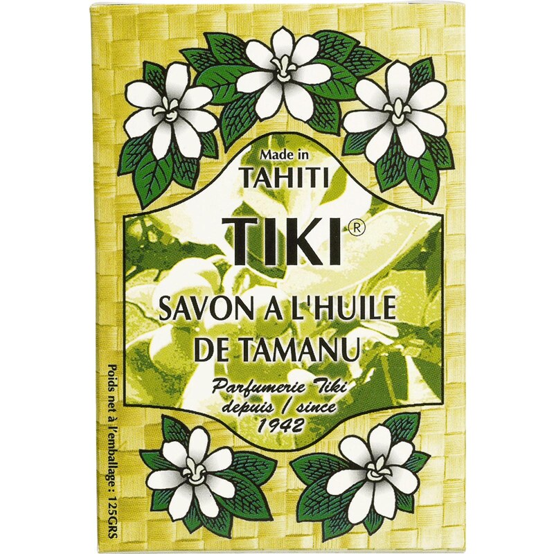 Savon Végétal à L Huile De Tamanu Et Monoï De Tahiti - Tiki Savon Tamanu 130grs