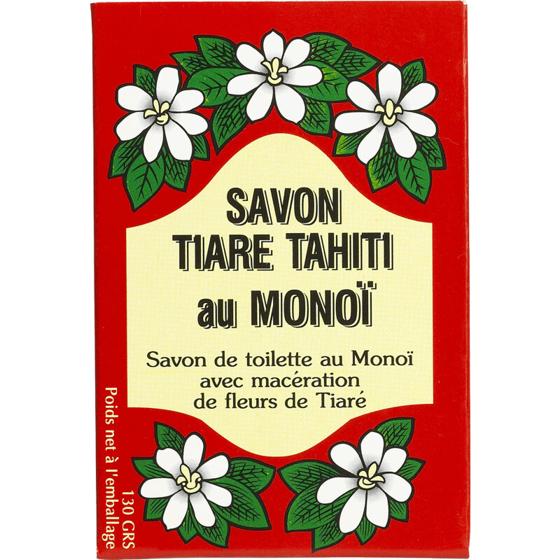 Savon Végétal Avec 30% De Monoï De Tahiti, Senteur Tiaré - Tiki Savon Tiare Tahiti Tiare 130g
