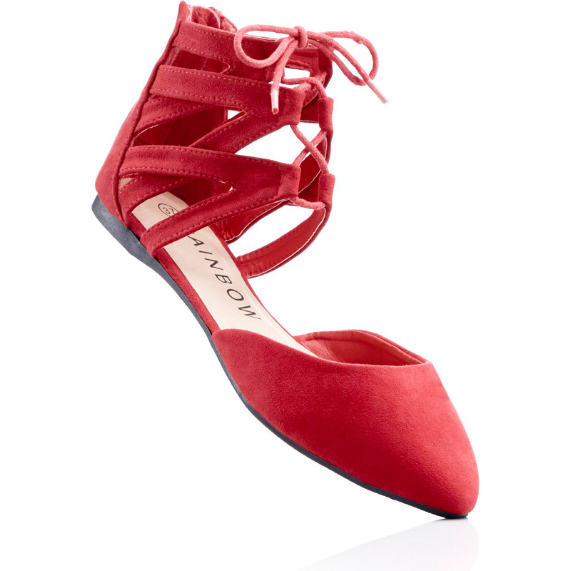 RAINBOW Les ballerines rouge chaussures & accessoires - bonprix