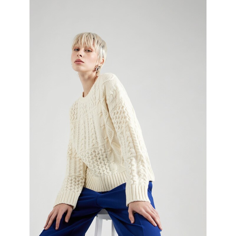 UNITED COLORS OF BENETTON Pull-over blanc cassé