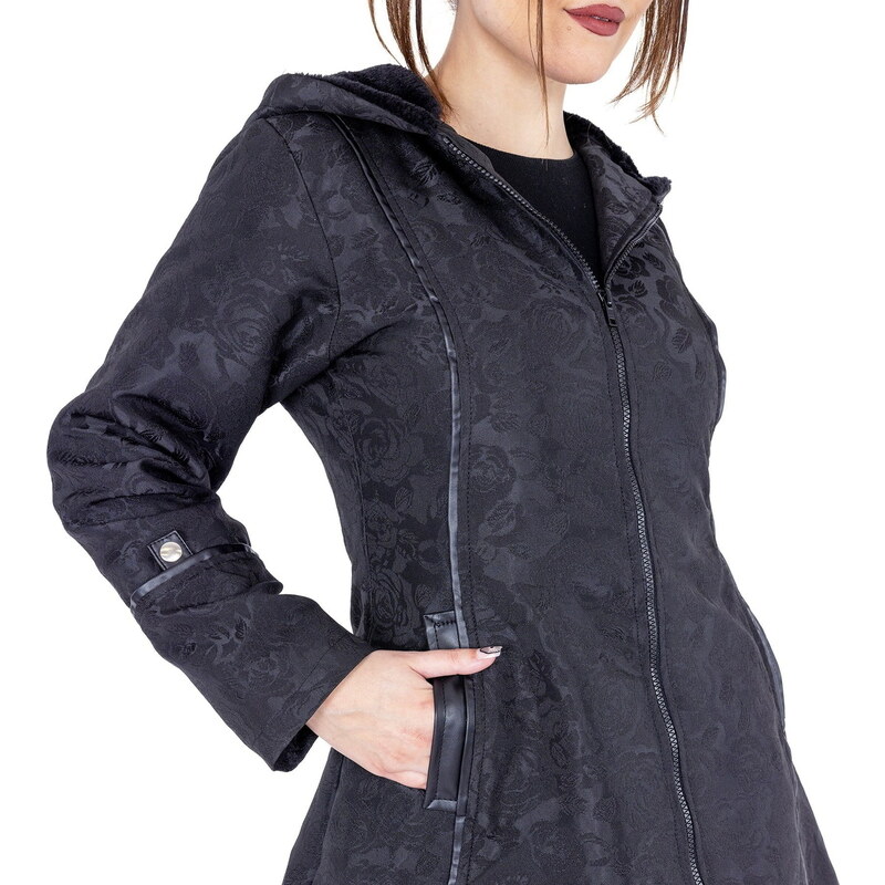 Manteau pour femmes POIZEN INDUSTRIES - MEDEA - BLACK - POI1327