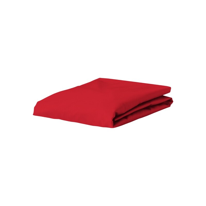 Drap housse uni jersey Mako de Essenza - 140/160 x 200/220 cm - rouge