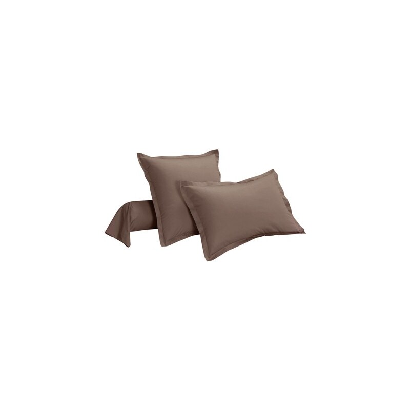 Ifilhome PERCALE - Taie d'oreiller - taupe