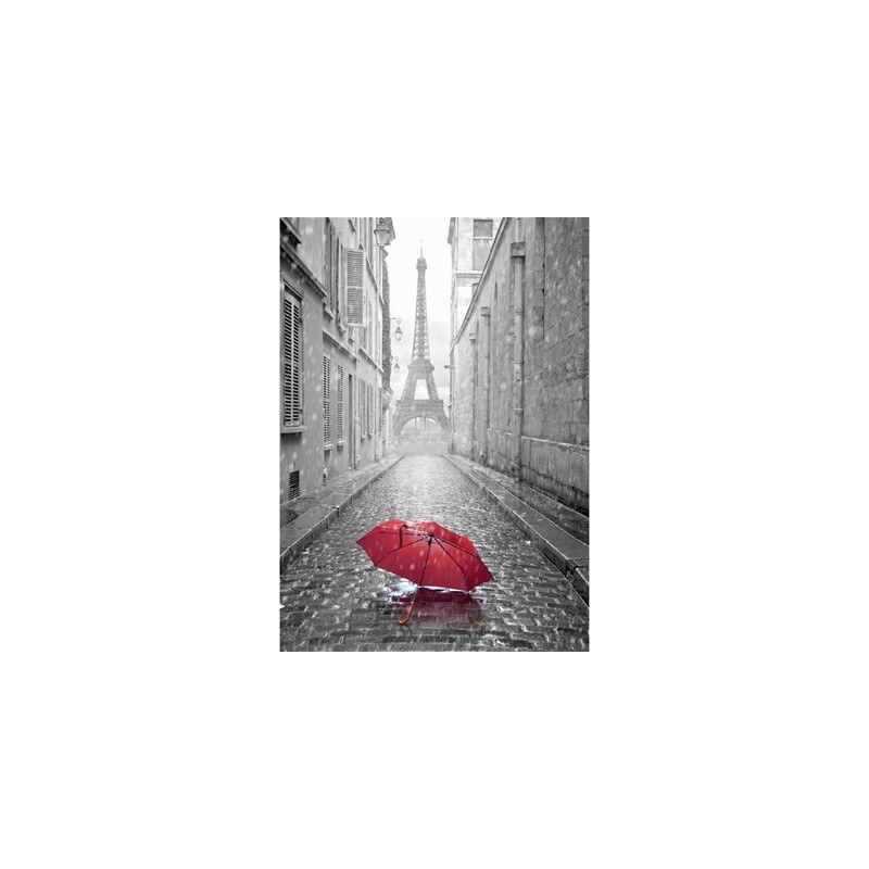 Lé papiers de Ninon Red Umbrella - Affiche - gris