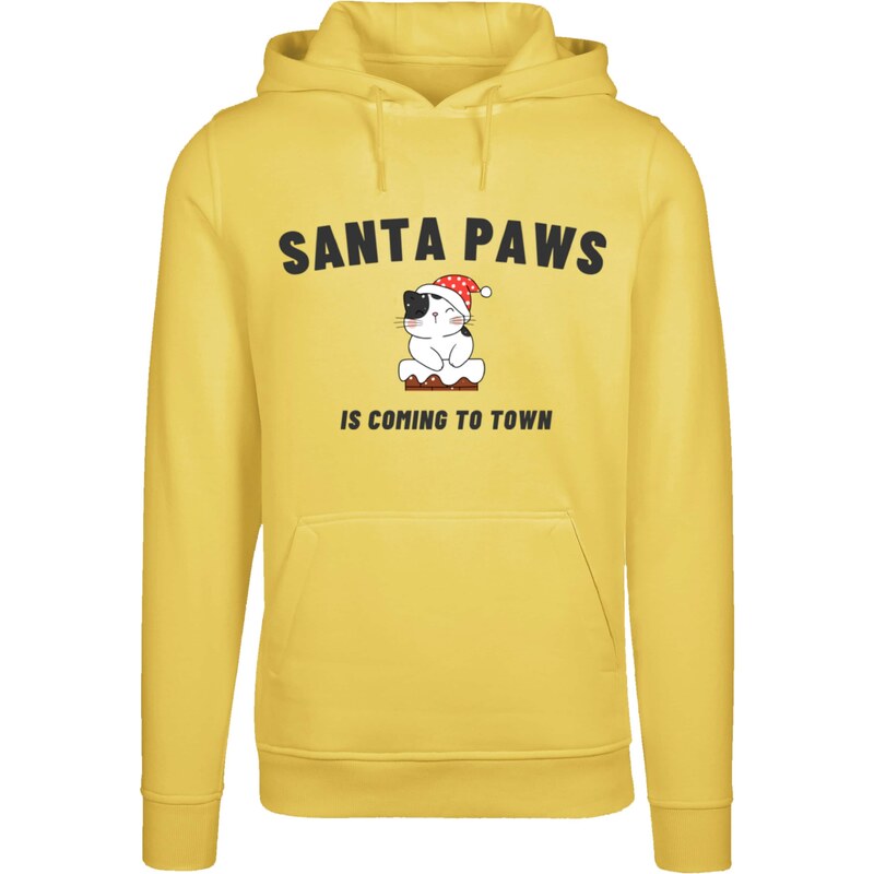 F4NT4STIC Sweat-shirt 'Santa Paws Christmas Cat' jaune / rouge / noir / blanc