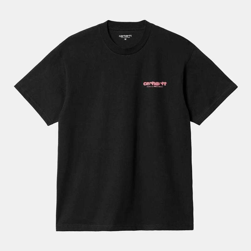 Carhartt WIP S/S Ink Bleed T-Shirt Black / Pink I032878_0IX_XX