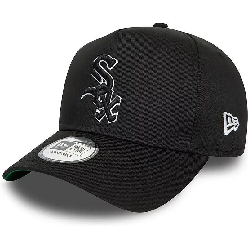 New Era Chicago White Sox World Series Patch Black 9FORTY E-Frame Adjustable Cap 60422501