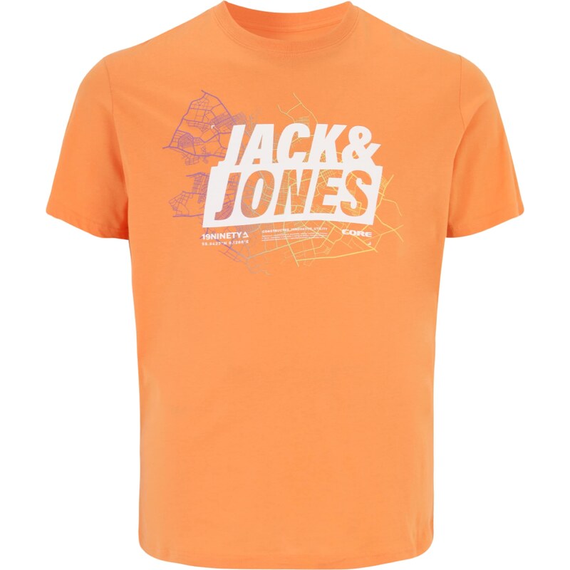 Jack & Jones Plus T-Shirt orange / blanc
