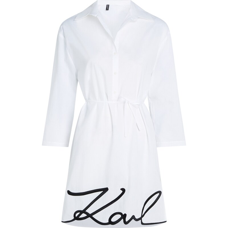 Karl Lagerfeld Robe-chemise noir / blanc
