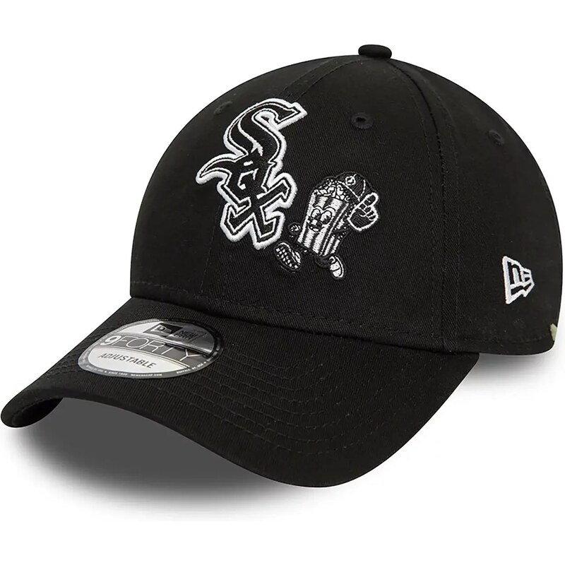 New Era Chicago White Sox Food Character Black 9FORTY Adjustable Cap 60435105