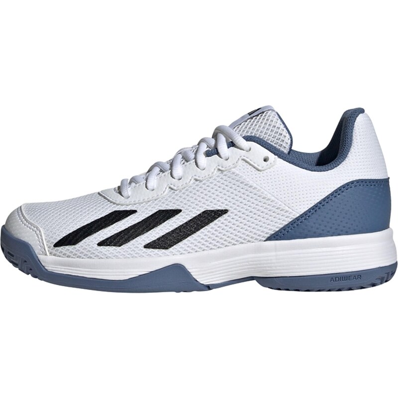 adidas Courtflash Tennis Shoes Low, FTWR White/Core Black/Crew Blue, 37 1/3 EU