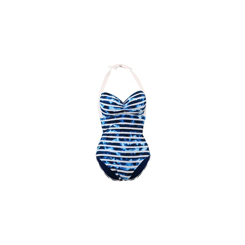 Seafolly Inked Stripe Soft Cup Bleu - Maillot de bain 1 pièce - bleu