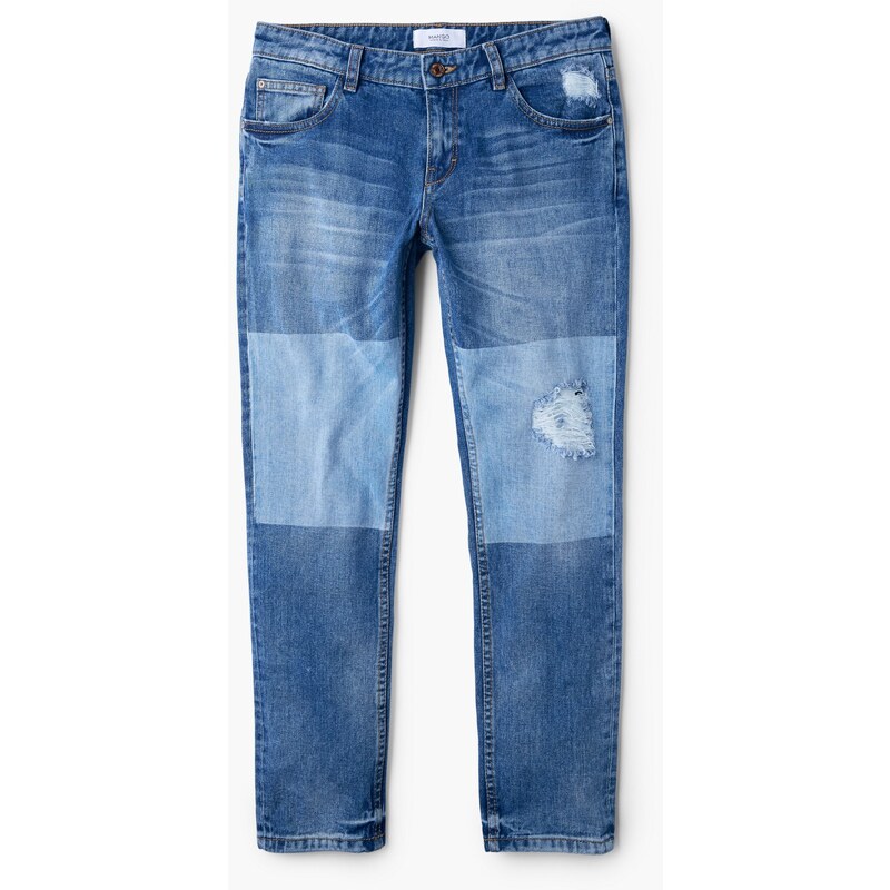 Mango Jean relaxed crop Contrast
