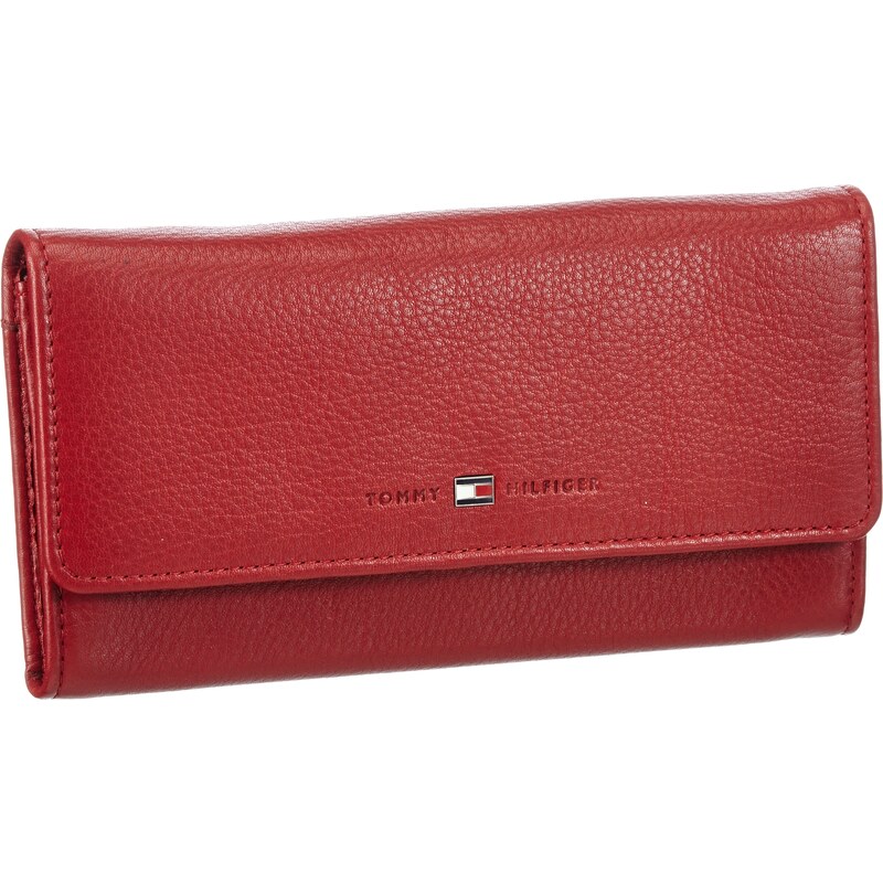 Tommy Hilfiger Belle E/W Large Wallet, Portemonnaies Femme - Rouge - Rot (Tango Red-PT 611), 19x10x3 cm (B x H x T) EU