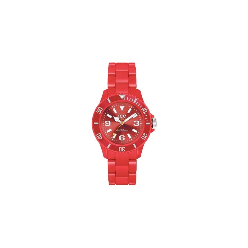 Ice Watch Ice Solid - Montre femme - bracelet en silicone rouge