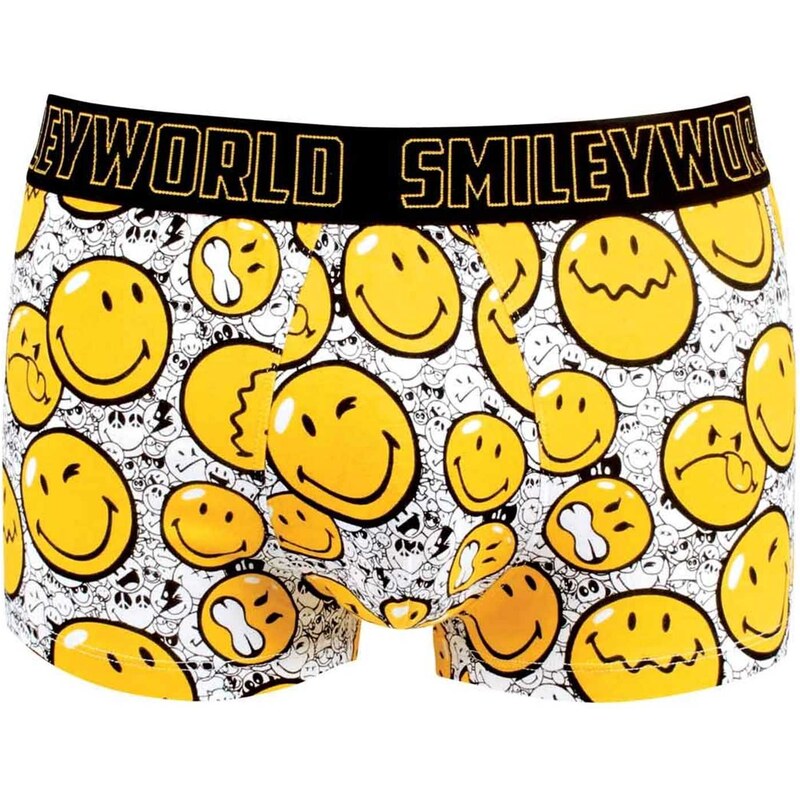 Pomm'Poire Funny Faces by Smiley - Boxer imprimé - jaune