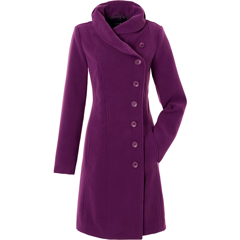 Manteau violet manches longues Près du corps femme - bonprix