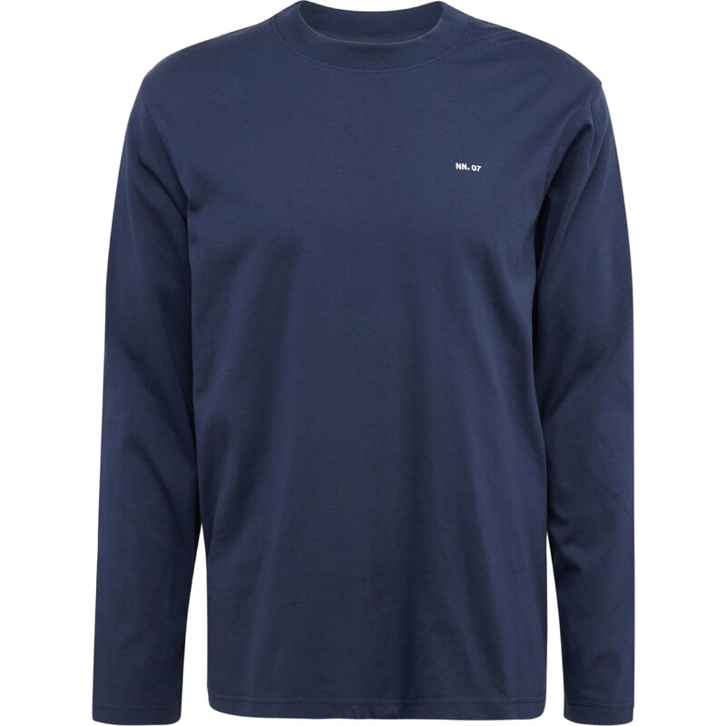 NN07 T-Shirt 'Adam' bleu foncé / blanc