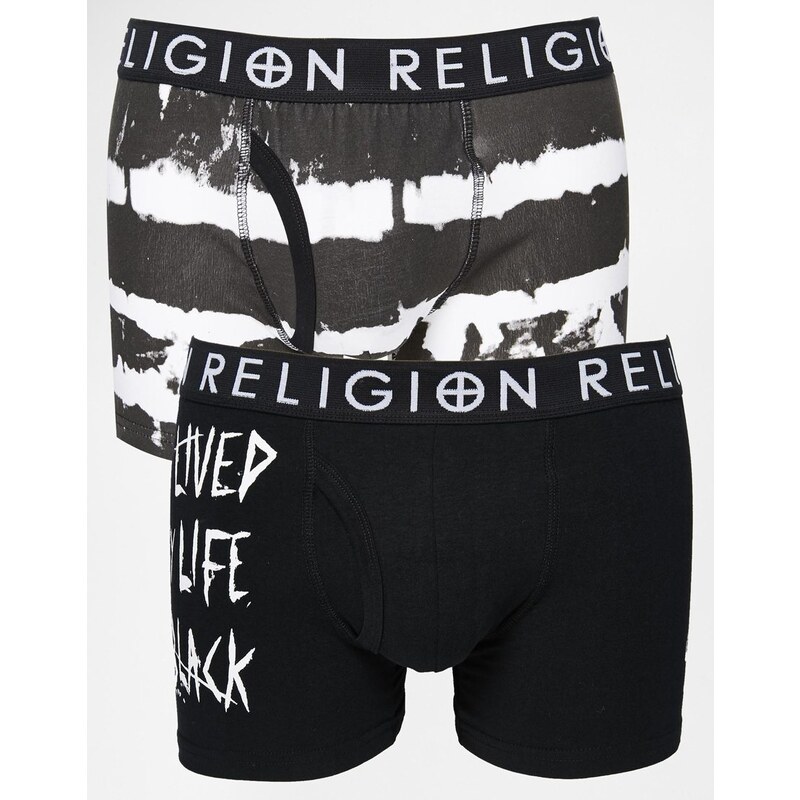 Religion - Lot de 2 boxers - Noir
