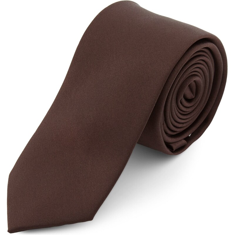 Trendhim Cravate classique 6 cm marron foncé