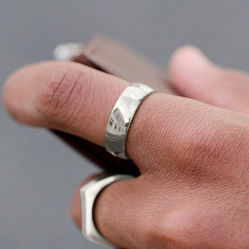Trendhim Simple anneau en acier inoxydable