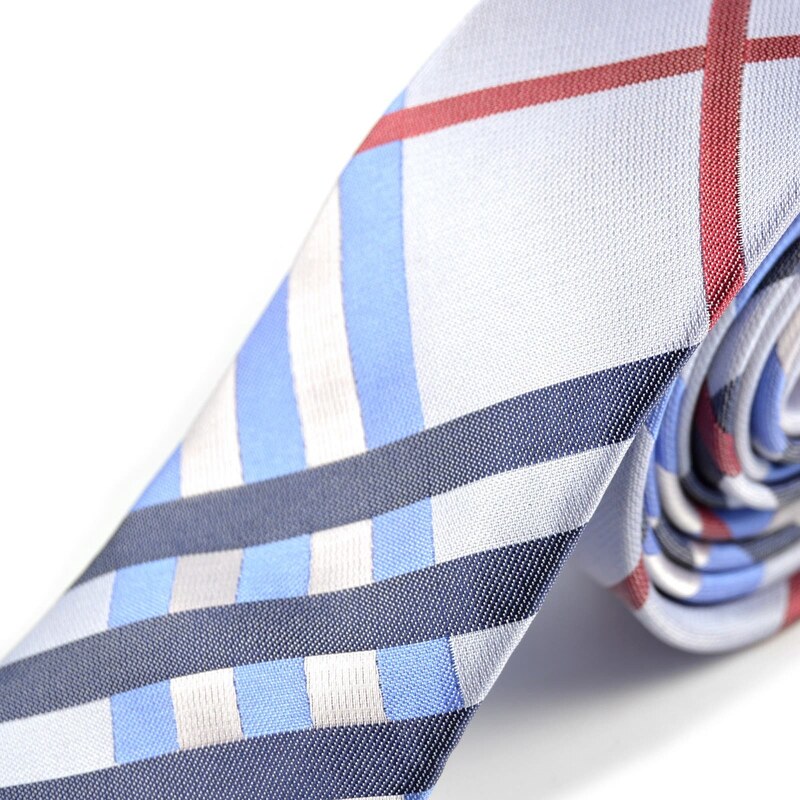 Tailor Toki Cravate à motif écossais bleu