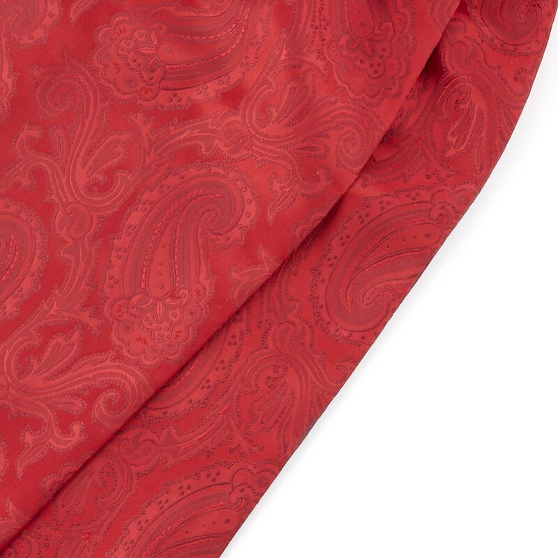Tailor Toki Cravate Ascot à motif cachemire rouge