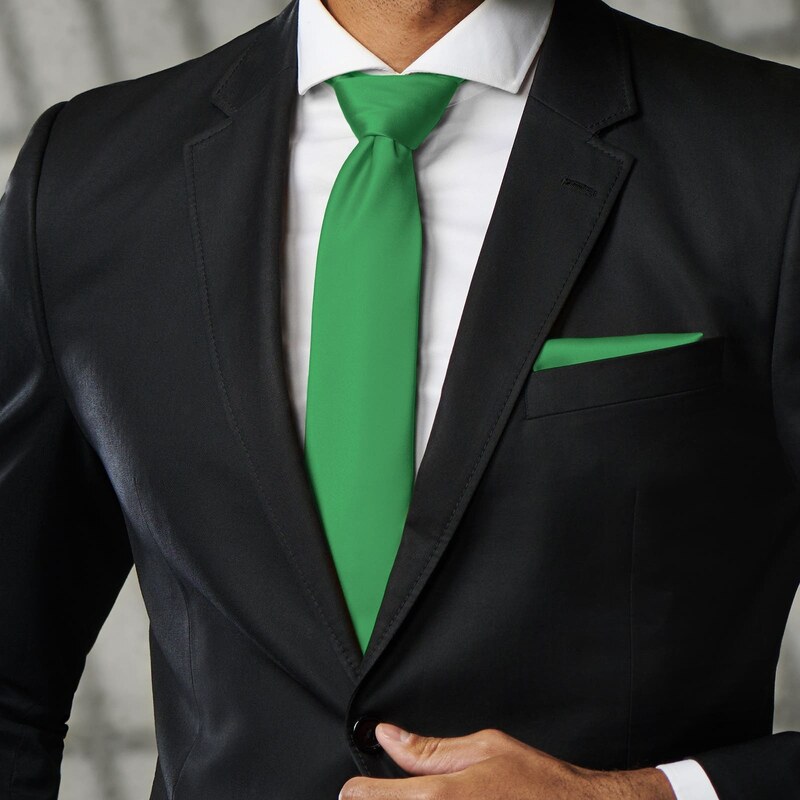 Trendhim Cravate unie vert émeraude 8cm