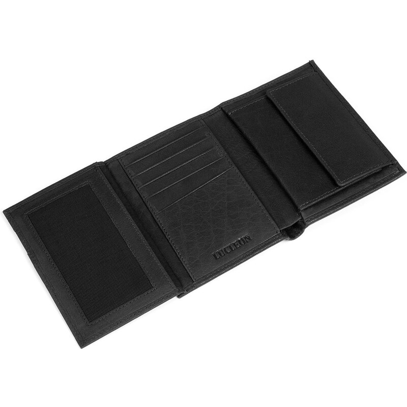 Lucleon Portefeuille Montreal Original en cuir noir RFID