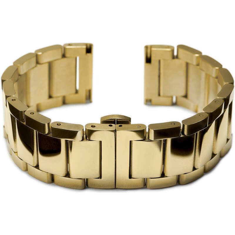 Trendhim Bracelet de montre en acier inoxydable doré de 24 mm - Fixation rapide