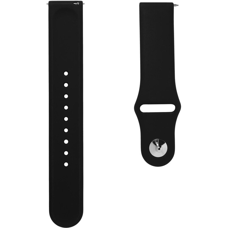 Trendhim Bracelet de montre en caoutchouc noir de 22 mm - Fixation rapide