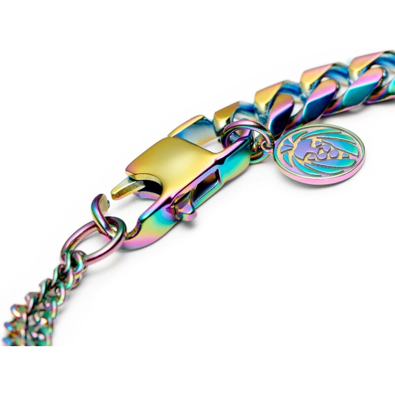 Lucleon Bracelet couleur arc-en-ciel Carlos Amager à double maille gourmette
