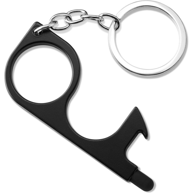 Trendhim Porte-clés avec ouvre-porte poussoir sans contact