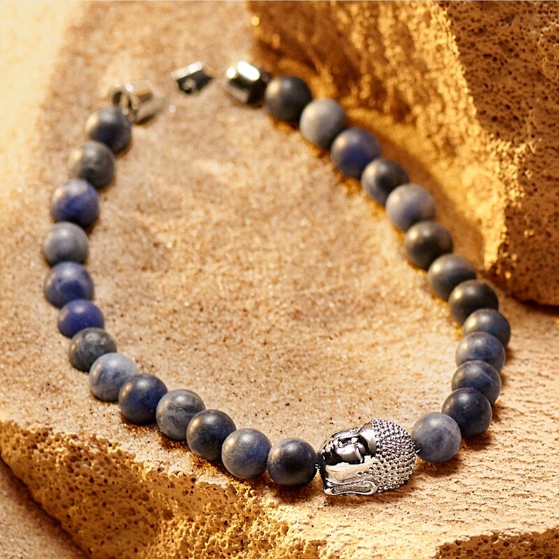 Arkai Unity | Bracelet Bouddha en lapis-lazuli