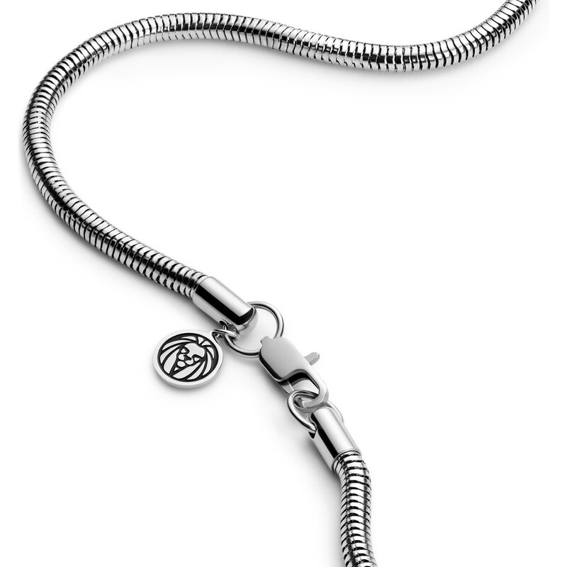 Lucleon Essentials | Collier à maille serpent argenté 6 mm