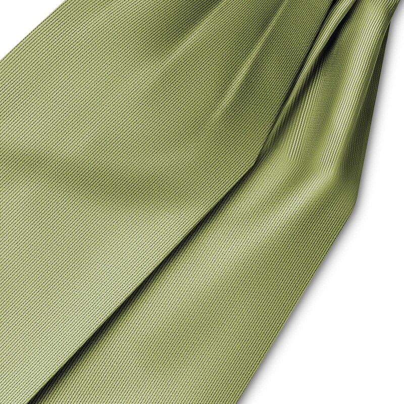 Trendhim Cravate Ascot en tissu gros-grain vert clair