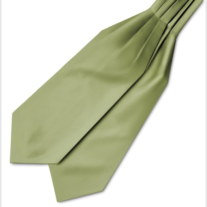 Trendhim Cravate Ascot en tissu gros-grain vert clair